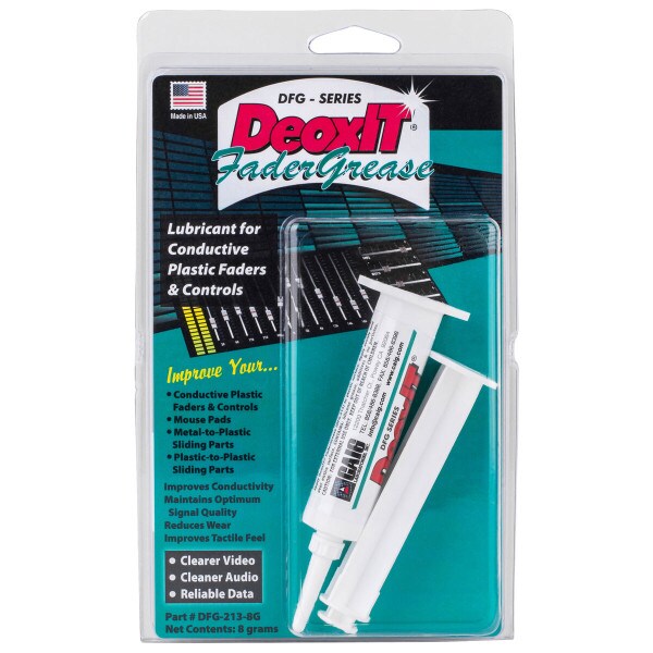 Main product image for CAIG DFG-8G DeoxIT FaderGrease Syringe 8g 341-251